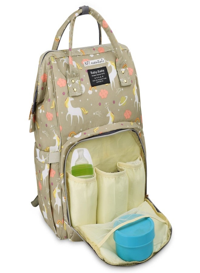 NFI essentials Newborn Baby Diaper Changing Mother Bag Baby Things Carry Bags for Mothers Maternity Hospital Bag for Mom and Baby Daiper Bags (Green) - Image 1